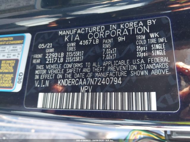 KNDERCAA7N7240794 KIA SELTOS EX