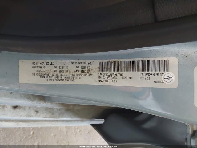Chrysler 200 2015 1C3CCCAB0FN670962 Image 9