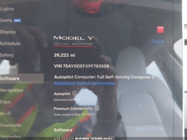 2023 TESLA MODEL Y 7SAYGDEFXPF765508 Photo 6