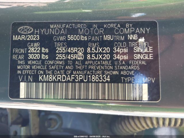 2023 HYUNDAI IONIQ 5 KM8KRDAF3PU186334 Photo 8