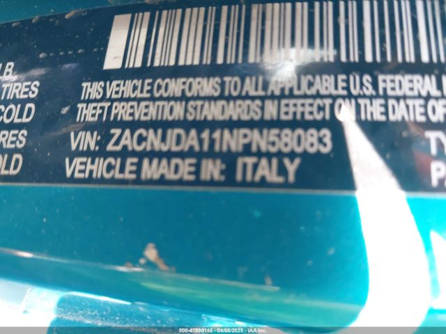 ZACNJDA11NPN58083 Jeep Renegade