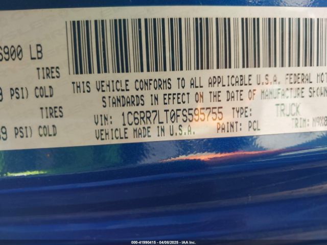 1C6RR7LT0FS595755 RAM 1500 Big Horn