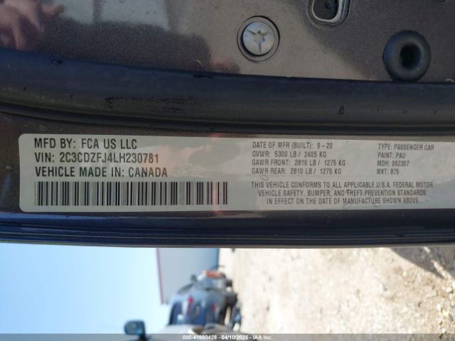 2020 DODGE CHALLENGER 2C3CDZFJ4LH230781 Photo 8