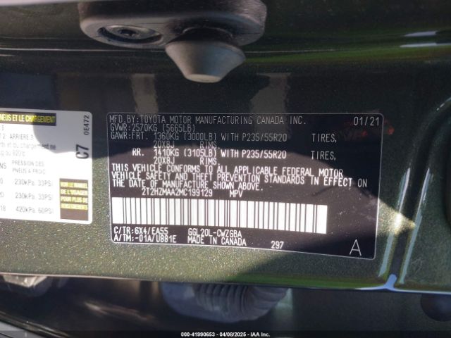 2T2HZMAA2MC199129 Lexus RX 350