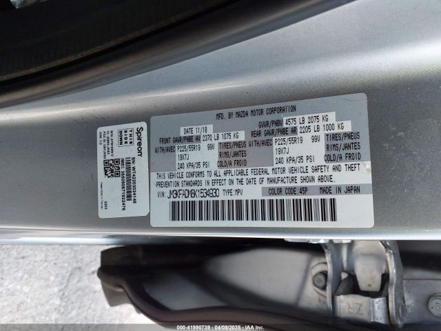 JM3KFADM8K1534930 Mazda Cx-5 Grand Touring