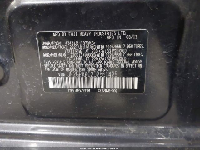 2013 SUBARU XV CROSSTREK JF2GPAKC2D2861425 Photo 8