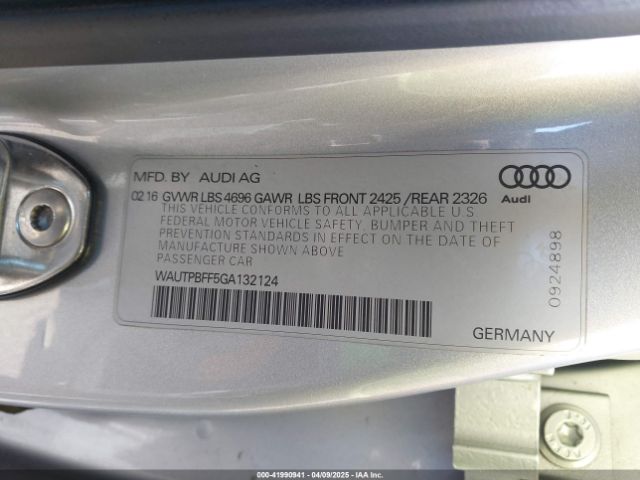 2016 AUDI A3 E-TRON WAUTPBFF5GA132124 Photo 8