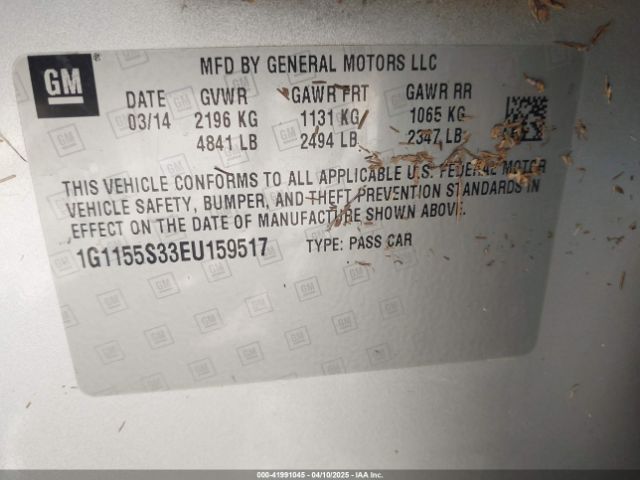1G1155S33EU159517 Chevrolet IMPALA 2LZ