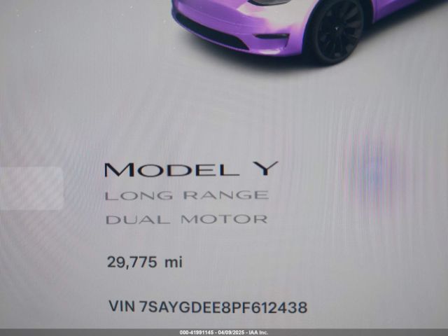 7SAYGDEE8PF612438 Tesla Model Y Awd/long Range Dual Motor All-wheel Drive