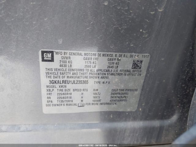2018 GMC TERRAIN 3GKALREU1JL235365 Photo 8