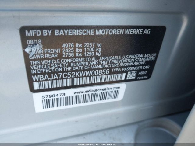 WBAJA7C52KWW00856 BMW 530i Xdrive