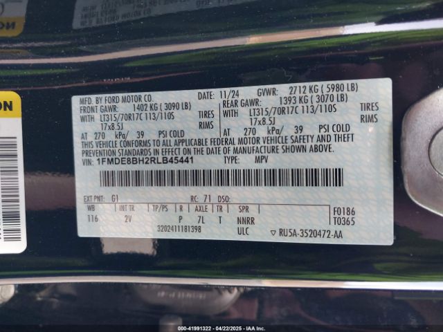 1FMDE8BH2RLB45441 Ford Bronco Outer Banks