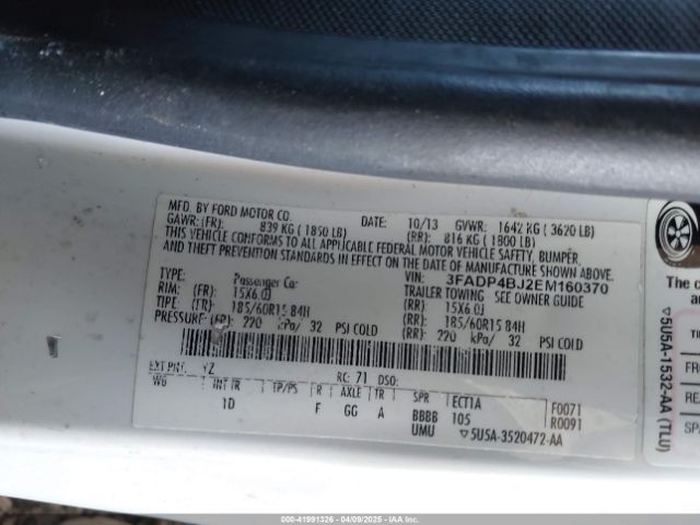 3FADP4BJ2EM160370 Ford 2014