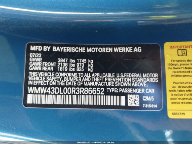 2024 MINI CONVERTIBLE WMW43DL00R3R86652 Photo 8
