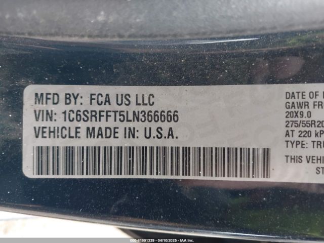 1C6SRFFT5LN366666 RAM 1500 Big Horn  4x4 5'7 Box