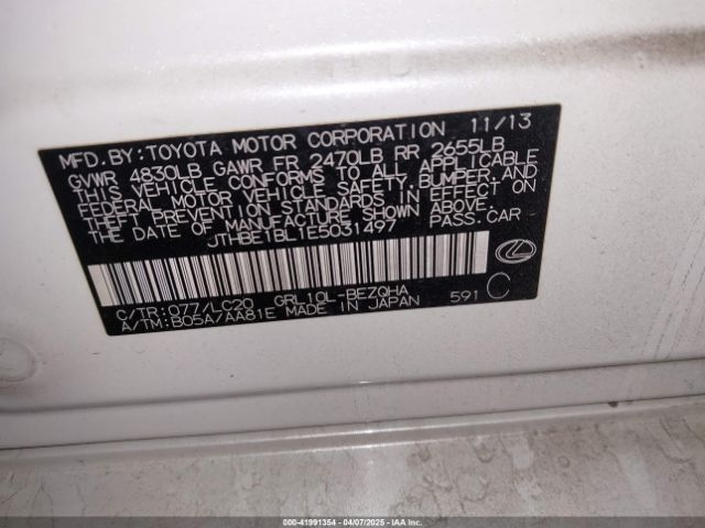JTHBE1BL1E5031497 Lexus GS 350