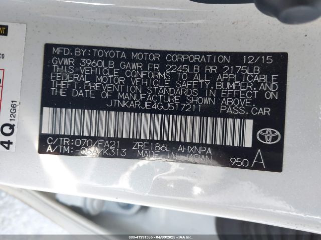 JTNKARJE4GJ517211 Scion IM