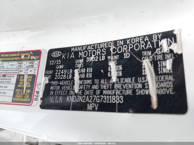 KNDJN2A27G7311833 KIA Soul