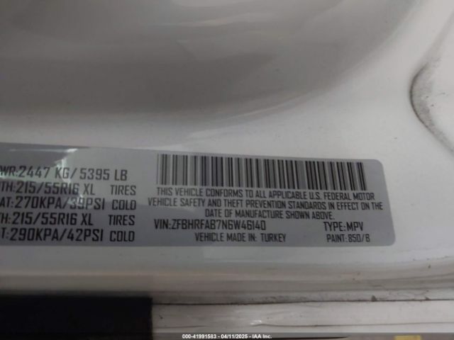 ZFBHRFAB7N6W46140 RAM Promaster City Cargo Van