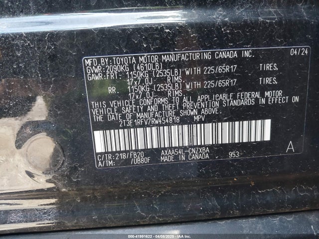 Toyota RAV4 LE 2024 2T3F1RFV7RW454818 Image 9