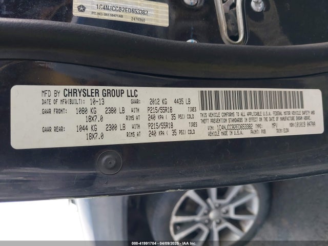 Jeep Compass Limited 2014 1C4NJCCB2ED653382 Image 9