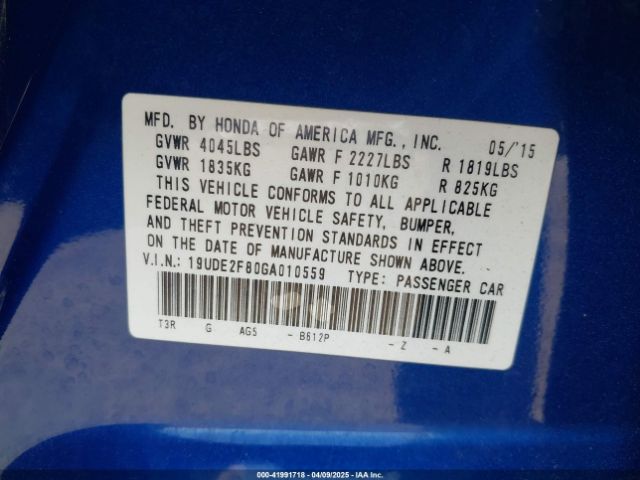 19UDE2F80GA010559 Acura Ilx Premium   A-spec Packages/technology Plus   A-spec Packages