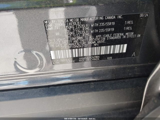 2T3C1RFV0RW342137 Toyota Rav4 Xle Premium