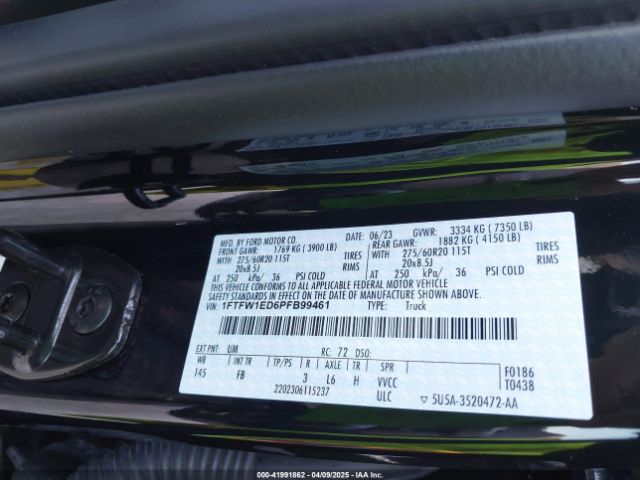 1FTFW1ED6PFB99461 Ford F-150 Xlt