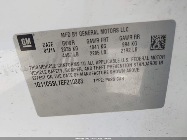 1G11C5SL7EF210303 Chevrolet MALIBU 1LT