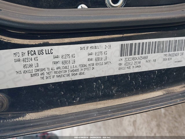 2C3CCABGXJH254868 Chrysler 300 300s