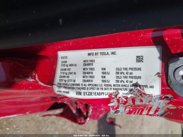 2023 TESLA MODEL 3 5YJ3E1EA8PF545137 Photo 8