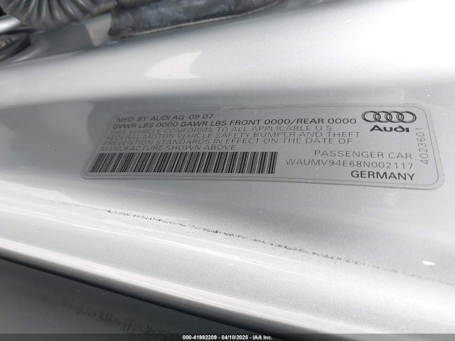 2008 AUDI A8 L WAUMV94E68N002117 Photo 8