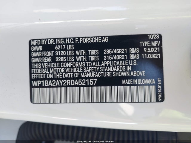 Porsche Cayenne Coupe 2024 WP1BA2AY2RDA52157 Image 9