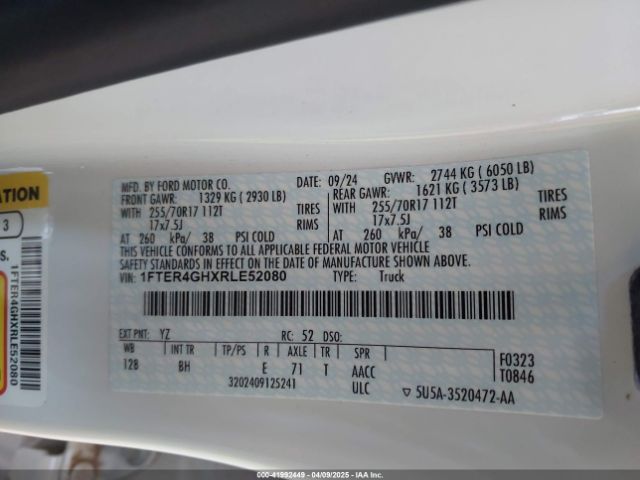 2024 FORD RANGER 1FTER4GHXRLE52080 Photo 8