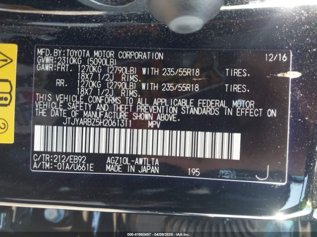 JTJYARBZ5H2061311 Lexus Nx 200t F Sport