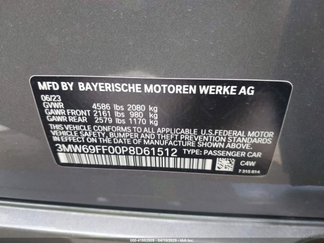 3MW69FF00P8D61512 BMW 330I