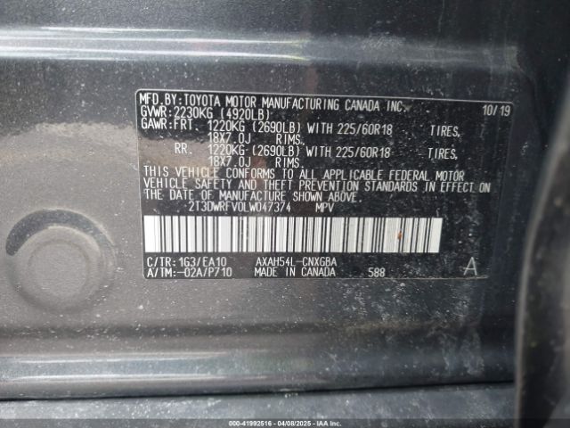 2T3DWRFV0LW047374 Toyota Rav4 Hybrid Limited