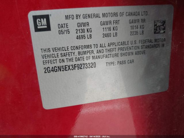 2G4GN5EX3F9273320 Buick ltg