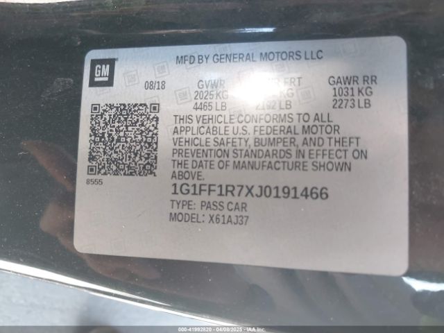 1G1FF1R7XJ0191466 Chevrolet Camaro 1ss