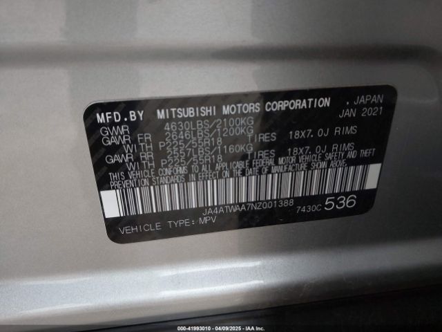 2022 MITSUBISHI ECLIPSE CROSS JA4ATWAA7NZ001388 Photo 8