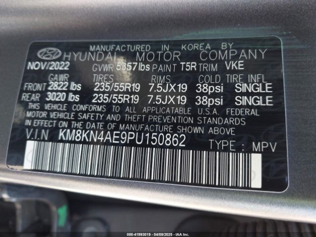 KM8KN4AE9PU150862 Hyundai Ioniq 5 Sel