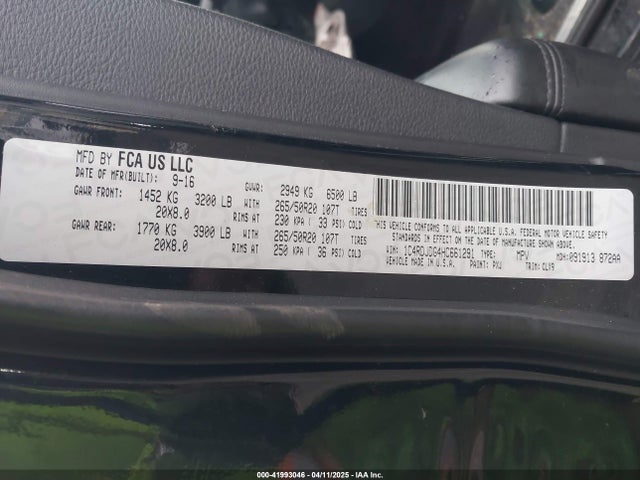 1C4RDJDG4HC661291 Dodge Durango Gt Awd