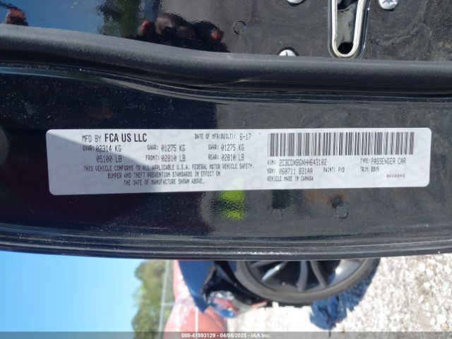 2C3CDXBGXHH643102 Dodge Charger Se Rwd