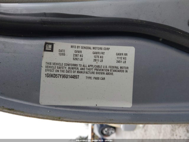 2006 CADILLAC DTS 1G6KD57Y96U144897 Photo 8
