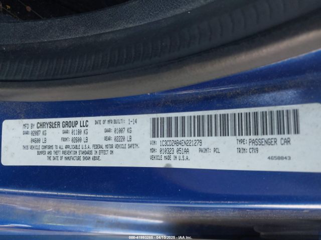 1C3CDZAB4EN221279 Dodge AVENGER SE