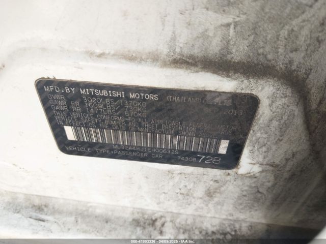 ML32A4HJ1EH006329 Mitsubishi MIRAGE ES