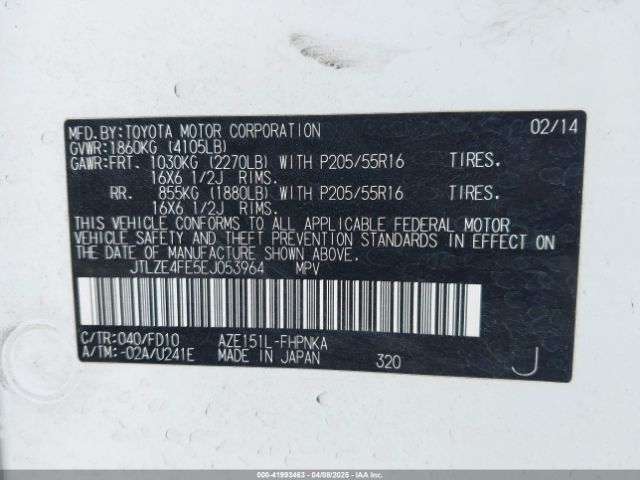 JTLZE4FE5EJ053964 Scion XB