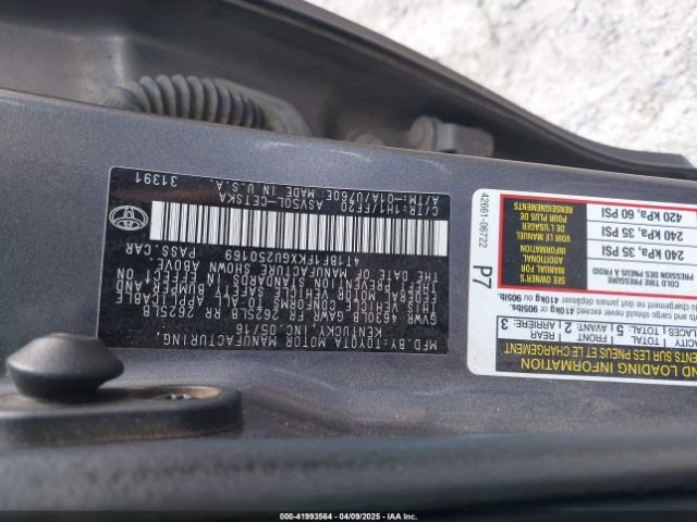 4T1BF1FKXGU250169 Toyota CAMRY SE
