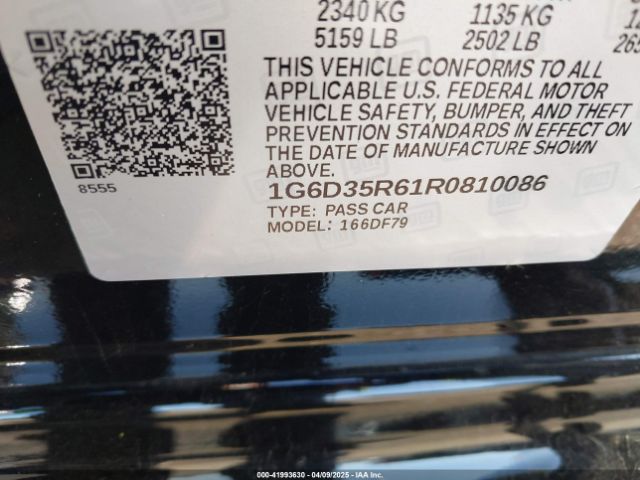 1G6D35R61R0810086 Cadillac Ct5-v V-series Blackwing