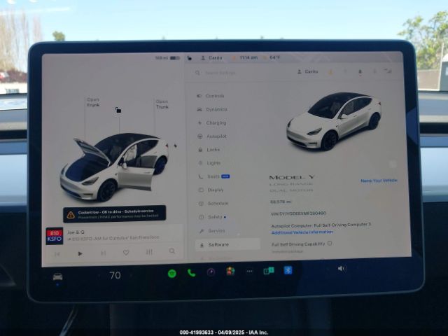 5YJYGDEEXMF280480 Tesla Model Y Long Range Dual Motor All-wheel Drive
